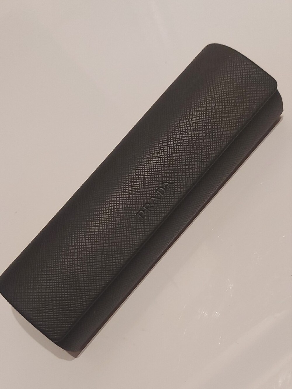 Prada Black Textured Saffiano Glasses Case - Picture 2 of 5